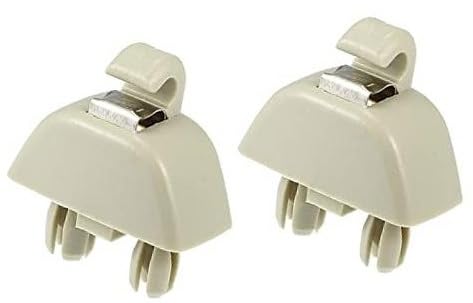 Szwaldaper 2 stücke Sonnenblende Unterstützung Clip Retainer 4F0857561 6R0857561Y20 Beige Auto-Sonnenblenden-Clip(Beige) von Szwaldaper