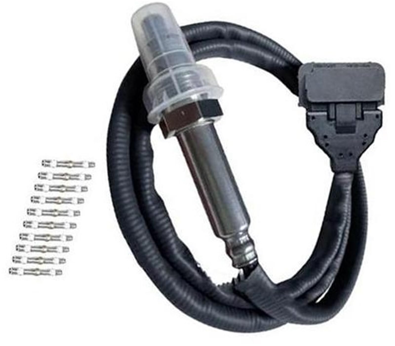 Szwaldaper 2294291 2064769 2247381 2296801 5WK97401 Stickstoff Sauerstoff 24V for Scania Motor Ersatzteile Stickoxid Sensor Auto-Sauerstoffsensor(Black Probe) von Szwaldaper