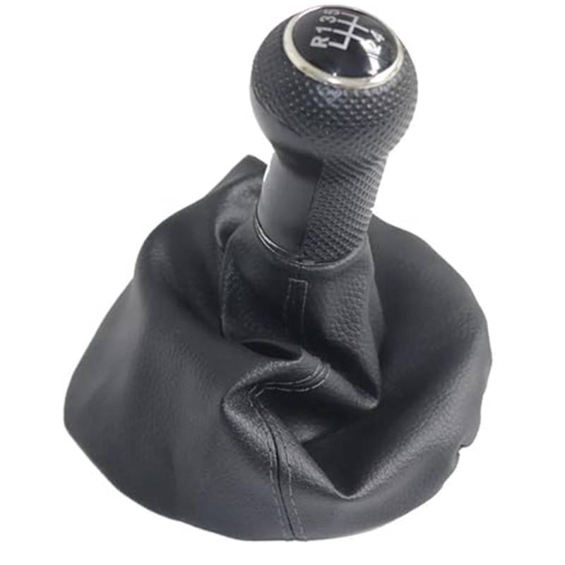 Szwaldaper 23 mm 5-Gang-Leder-Auto-Schaltknauf-Hebel Gaitor-Kofferraumabdeckung, for Seat, Leon 2000 2001 Toledo 1999 2000 2001 Schaltsackabdeckung fürs Auto von Szwaldaper