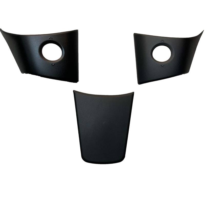 Szwaldaper 3-teiliger Lenkrad-Patch, for Tesla, Modell 3, Modell Y, Innenraummodifizierte Schutzaufkleber, Autodekorationszubehör, matt Auto-Lenkradaufkleber(No Logo) von Szwaldaper