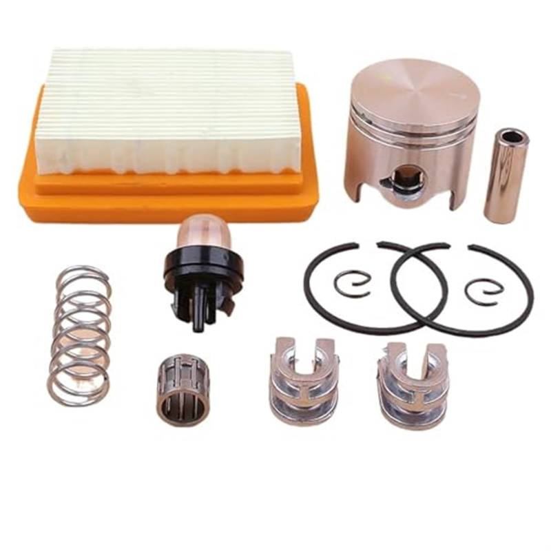 Szwaldaper 38-mm-Kolbenringe, Lager-Luftfiltersatz for STIHL, 020 FS200 FS200R FS202 FS350 FR350 SP200 TS200 Trimmerteile 4130 790 1316 Rasenmäher-Luftfilter von Szwaldaper