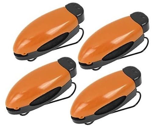 Szwaldaper 4 Pcs Orange Schwarz ABS Auto Sonnenblende Brille Karte Halter Clip Auto-Sonnenblenden-Clip(Orange) von Szwaldaper