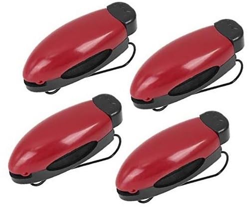 Szwaldaper 4 Pcs Orange Schwarz ABS Auto Sonnenblende Brille Karte Halter Clip Auto-Sonnenblenden-Clip(Red) von Szwaldaper