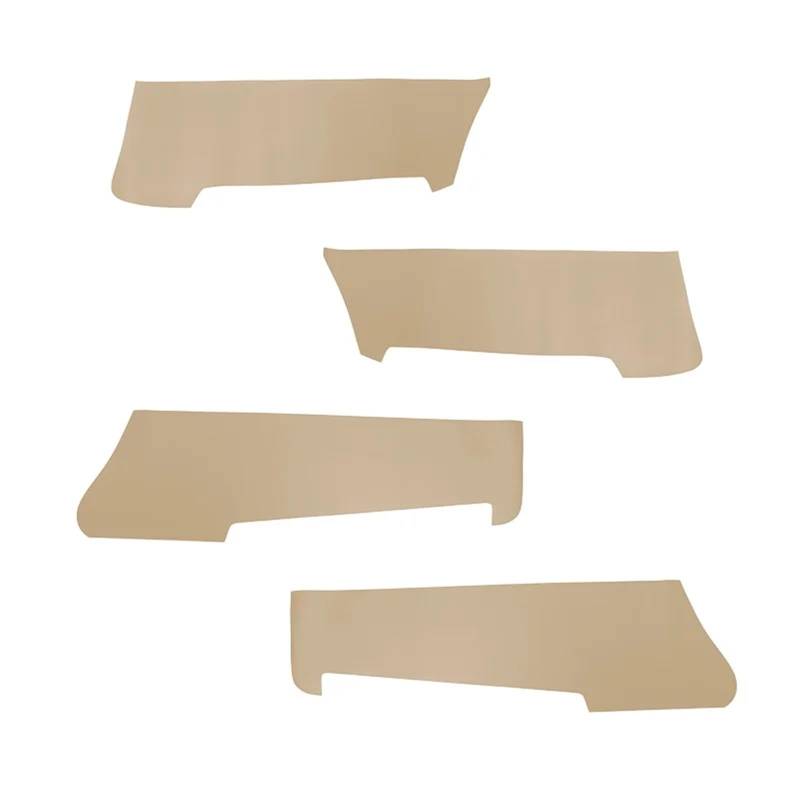 Szwaldaper 4 Stück, for Nissan, for Tiida 2005 2006 2007 2008, Auto-Innentürverkleidung, Armlehne, Mikrofaser-Lederbezug, Zubehör Auto-Innentürverkleidung(Beige) von Szwaldaper