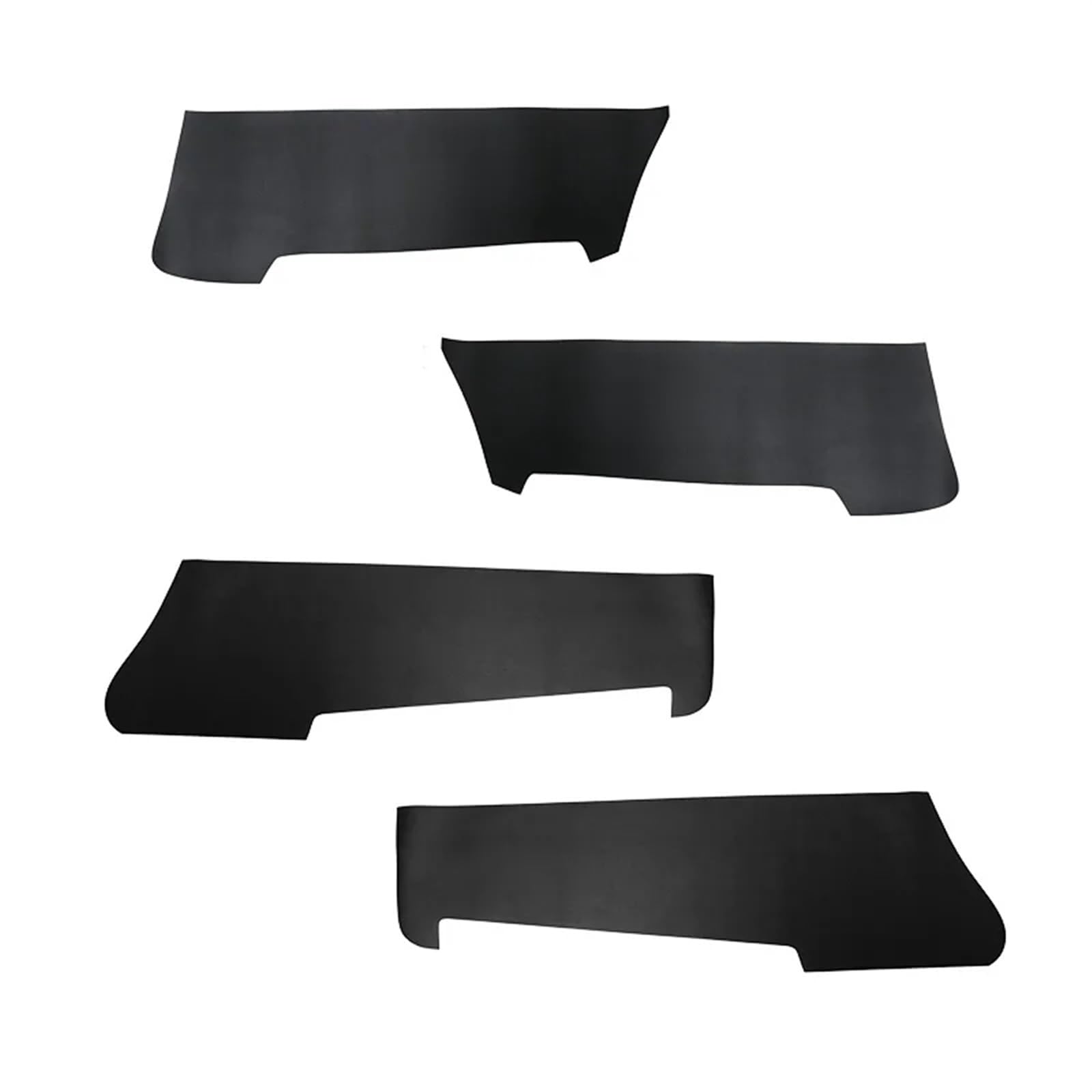 Szwaldaper 4 Stück, for Nissan, for Tiida 2005 2006 2007 2008, Auto-Innentürverkleidung, Armlehne, Mikrofaser-Lederbezug, Zubehör Auto-Innentürverkleidung(Black) von Szwaldaper