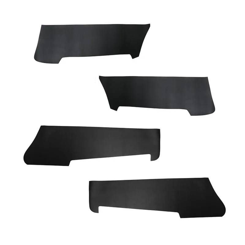 Szwaldaper 4 Stück, for Nissan, for Tiida 2005 2006 2007 2008, Auto-Innentürverkleidung, Armlehne, Mikrofaser-Lederbezug, Zubehör Auto-Innentürverkleidung(Black) von Szwaldaper