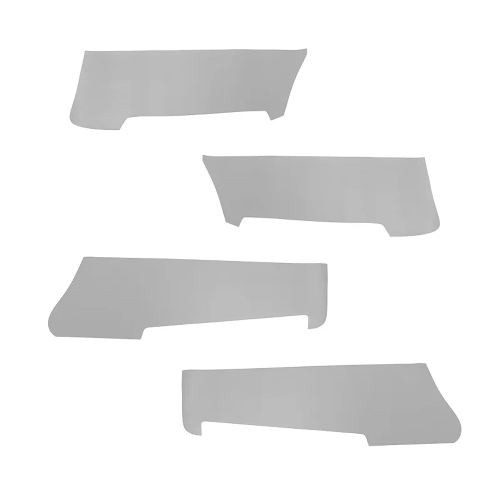 Szwaldaper 4 Stück, for Nissan, for Tiida 2005 2006 2007 2008, Auto-Innentürverkleidung, Armlehne, Mikrofaser-Lederbezug, Zubehör Auto-Innentürverkleidung(Grey) von Szwaldaper