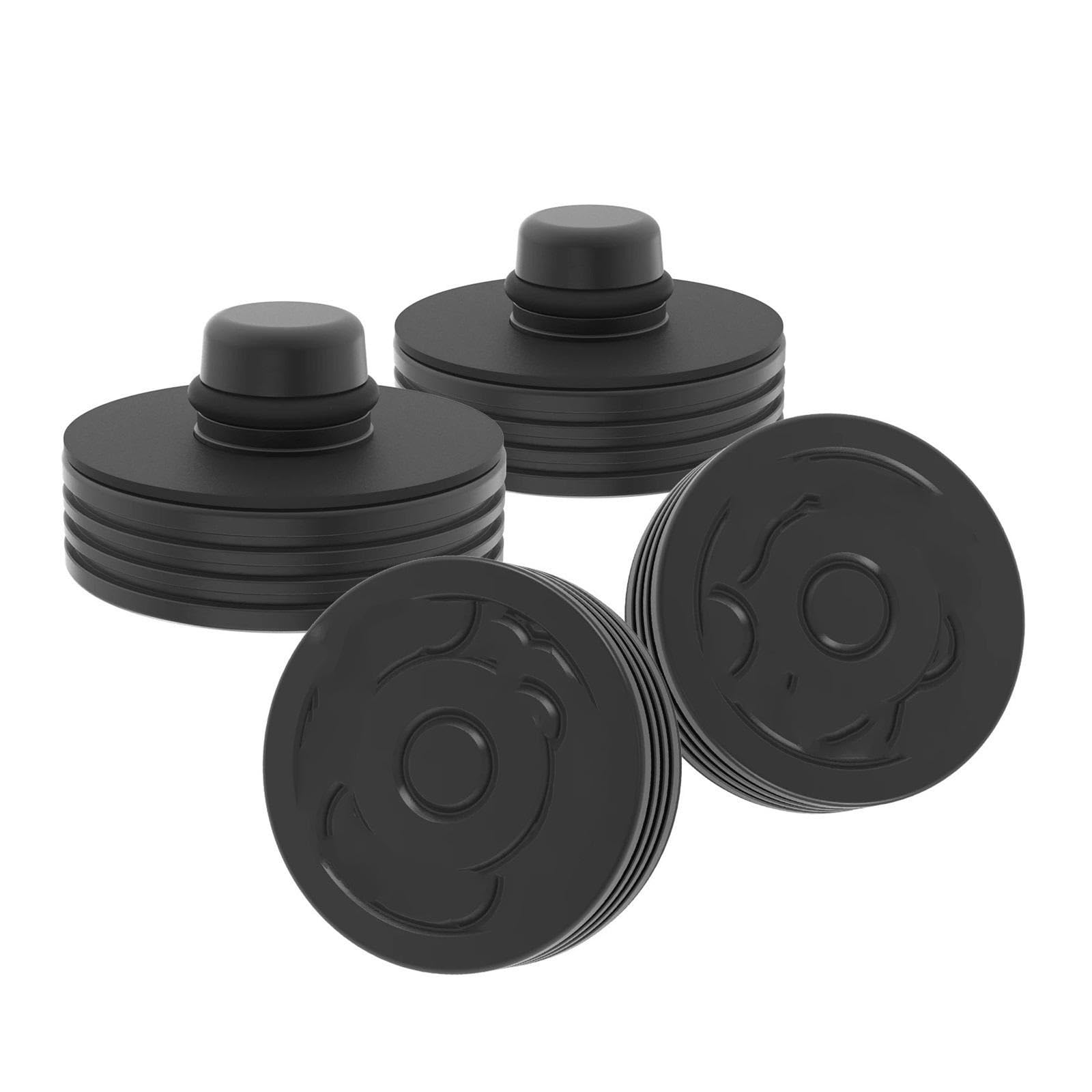 Szwaldaper 4 Stück, for Tesla, for Modell 3 Y 2019-2023, Jack Lift Point Adapter Pad Aluminium Pucks Werkzeug Chassis W/Aufbewahrungskoffer Autozubehör Wagenheberunterlage(Black) von Szwaldaper