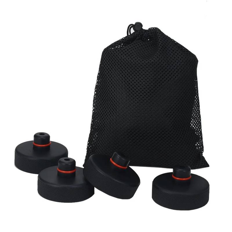 Szwaldaper 4-teiliger Wagenheber-Pad-Adapter, for Tesla, for Modell 3 YSX, Auto-Gummi-Hebepunkt-Reparaturwerkzeug, Puck-Chassis-Ständer, Styling-Zubehör Wagenheberunterlage von Szwaldaper