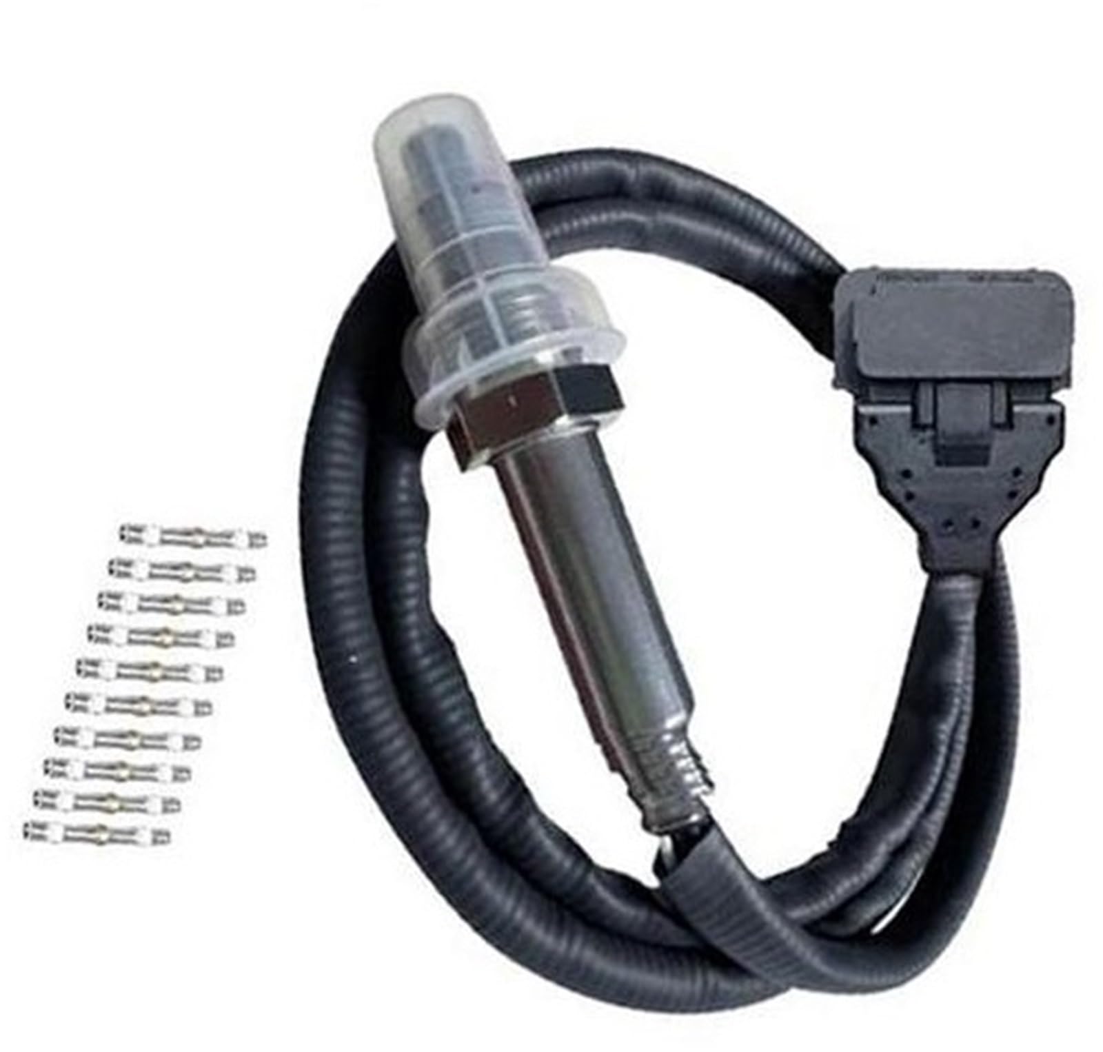 Szwaldaper 4326862 5WK96751C A045S156 SNS151C A2C95993300-01 Stickstoff-Sauerstoff-Sensor NOX-Sensoren for Cummins-Motor Stickoxid-Sensor Auto-Sauerstoffsensor(Black Probe) von Szwaldaper