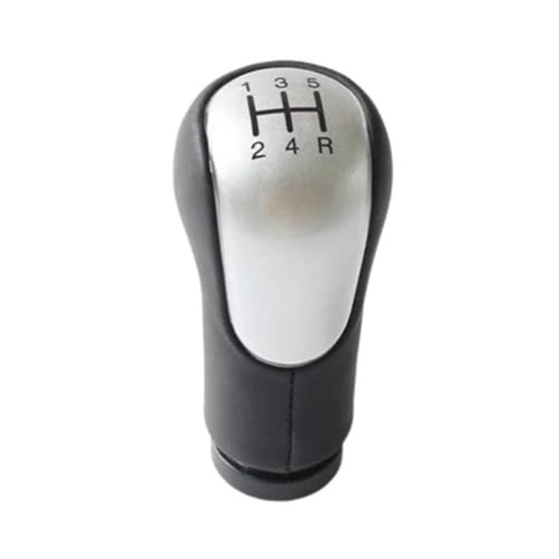 Szwaldaper 5/6-Gang-Auto-Schaltknauf-Abdeckung, for Ford, for Fiesta, MK6 Connect Fusion 2002–2008, Hebelmanschette, Kofferraumhülle Schaltsackabdeckung fürs Auto(Black Silver Pen) von Szwaldaper