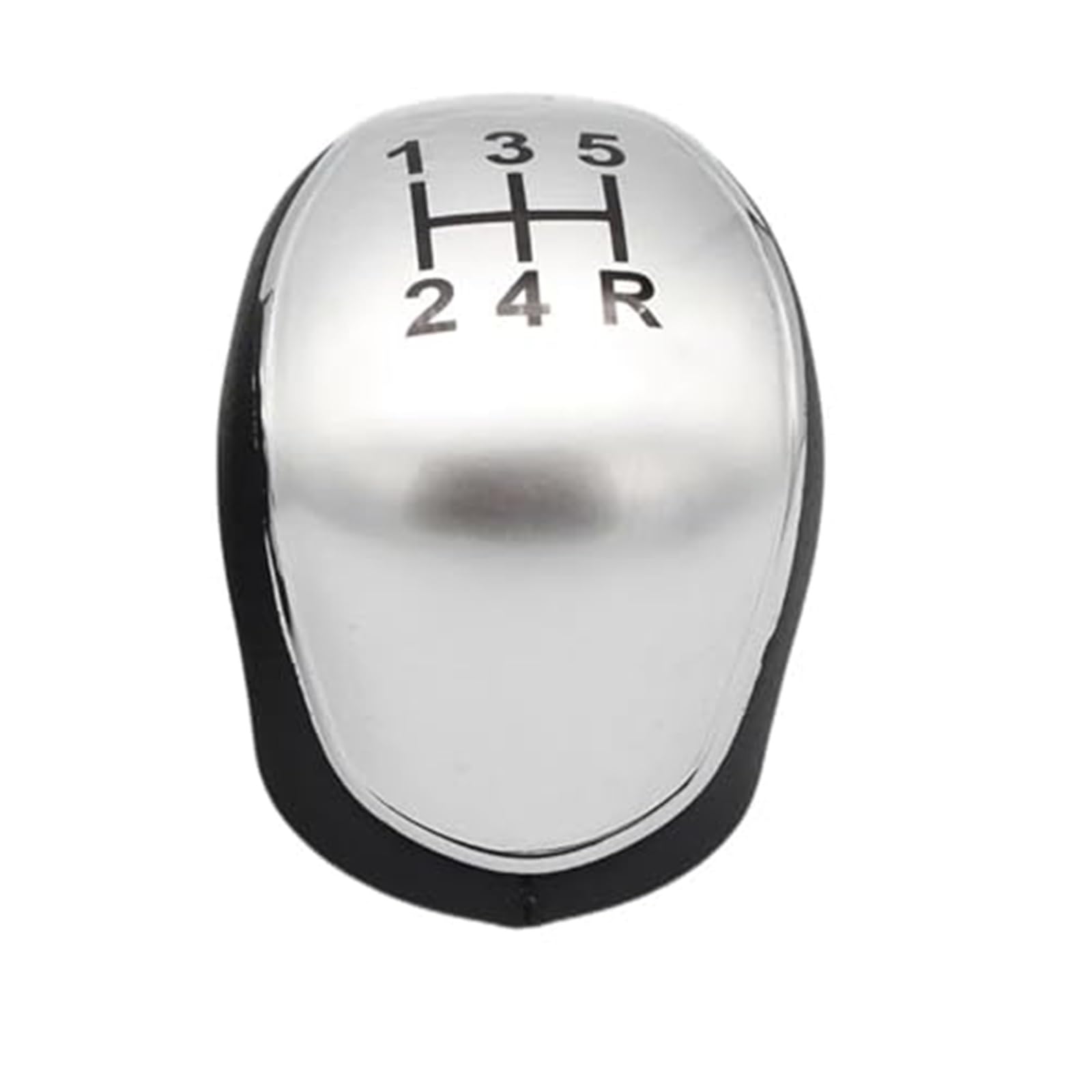 Szwaldaper 5/6-Gang-Schaltknauf, Gamasche, Manschette, Hebel, Handballenabdeckung, for Ford, for Mondeo, 4 IV Mk4 2007–2014 Schaltsackabdeckung fürs Auto(Black 5 Speed Silver Knob) von Szwaldaper