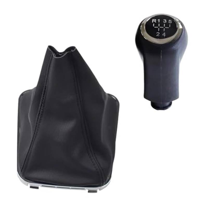 Szwaldaper 5/6-Gang-Schaltknauf-Abdeckung, for Opel, for Vauxhall, Zafira B 2005–2014, Hebel-Stick-Gamasche, Kofferraumtasche, Autozubehör Schaltsackabdeckung fürs Auto(Black 5 Speed-Set) von Szwaldaper