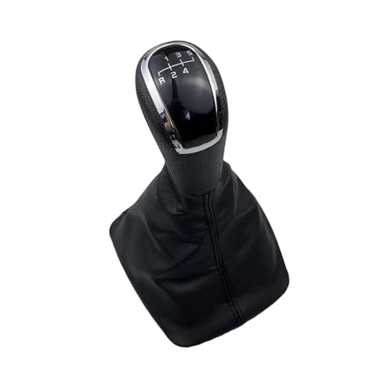 Szwaldaper 5 6 Gang 12 mm Schaltknauf Gamasche Kofferraumabdeckung, for Skoda, for Octavia, A5 A6 2004–2012, manueller Hebel, Schalthebel, Griffstift Schaltsackabdeckung fürs Auto(BLACK 5 Speed Black) von Szwaldaper
