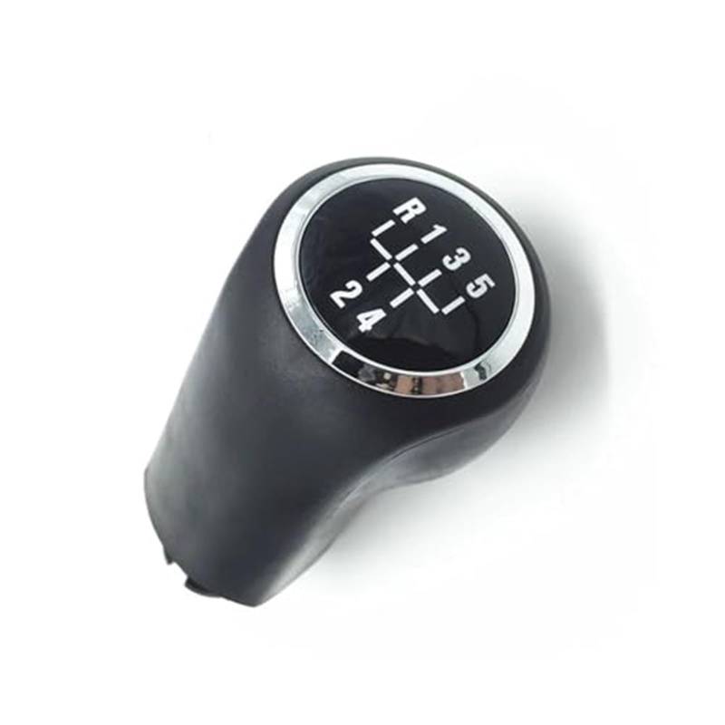 Szwaldaper 5 6-Gang-Schaltknauf Gamasche Kofferraumhebel Schaltstiftgriff Handballabdeckung, for Opel, for Vauxhall, Zafira B 2005-2014 Schaltsackabdeckung fürs Auto(Black 5 Speed gearknob) von Szwaldaper