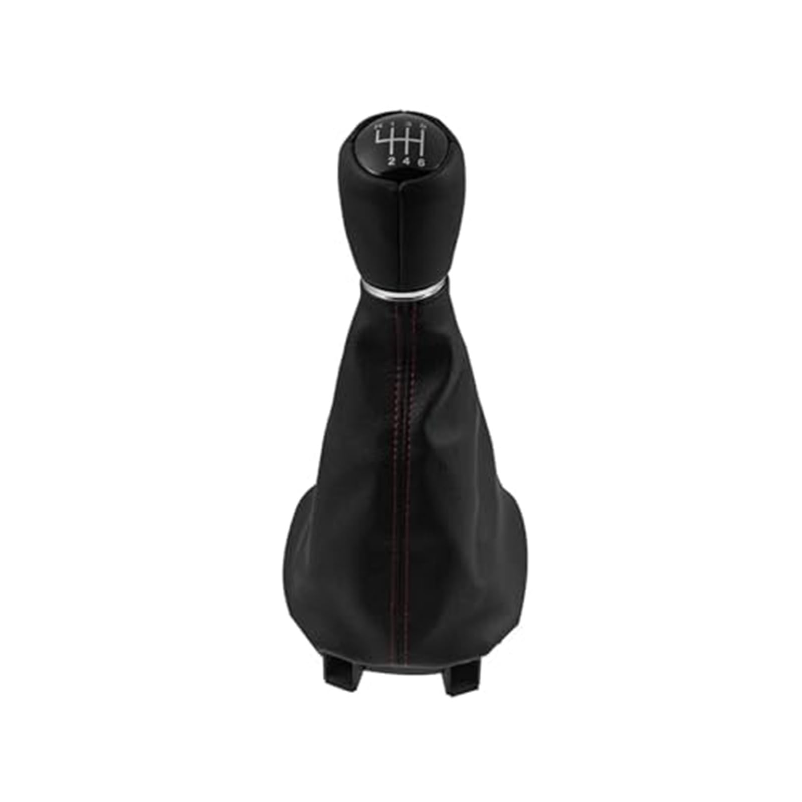 Szwaldaper 5 6 Gang Schaltknauf Hebel Schaltmanschette Leder Kofferraumabdeckung, for Seat, Leon 1 MK1 Toledo II MK2 1998-2005 Autozubehör Schaltsackabdeckung fürs Auto(Black 6 Speed) von Szwaldaper
