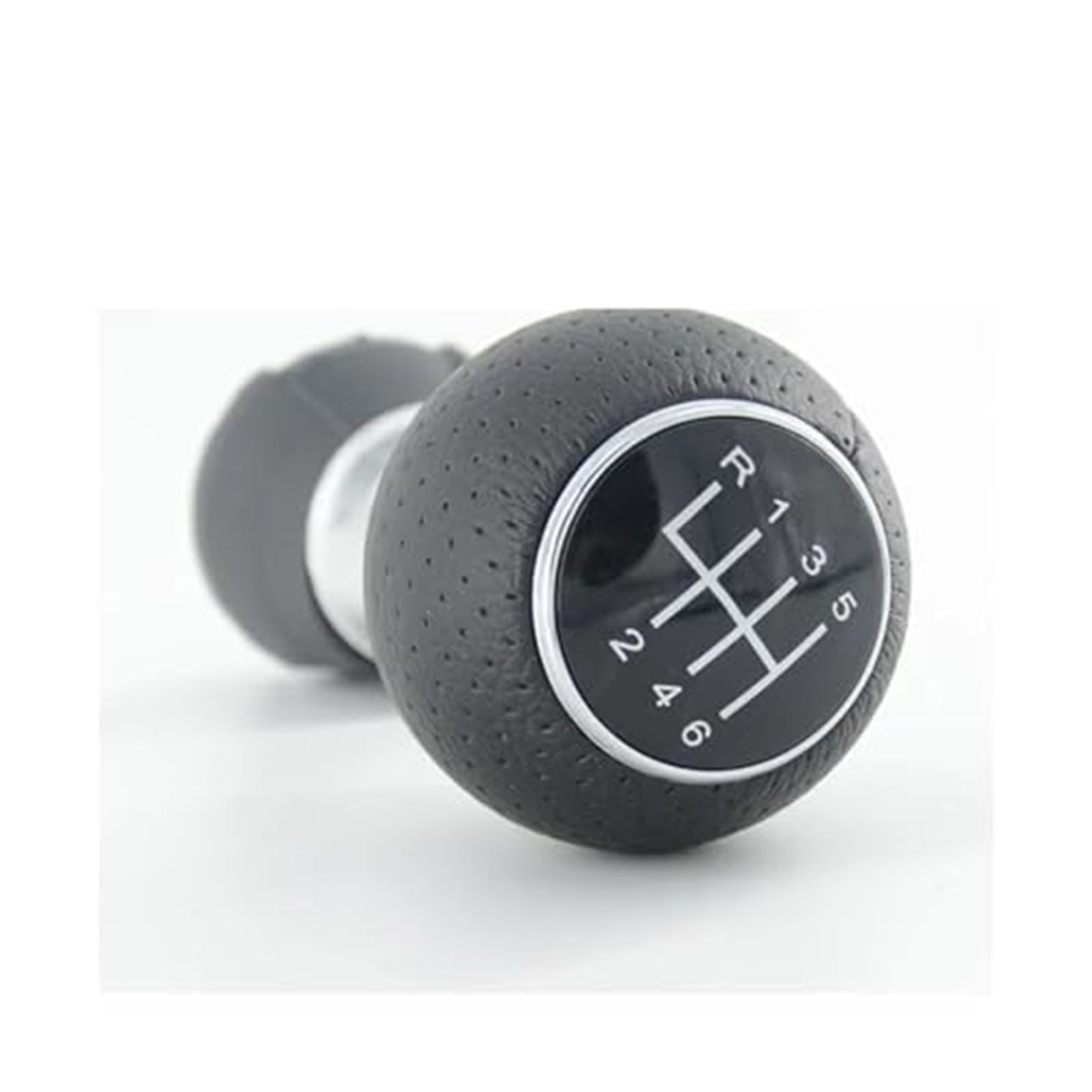 Szwaldaper 5 6 Gang Schaltknauf Hebel Schaltstift Gamasche Kofferraumabdeckung, for VW, for Passat, B5 B5.5 98-04 B5 FL 00-05 3B 3B2 3B5 96-00 Schaltsackabdeckung fürs Auto(Black R123456 Gear Knob) von Szwaldaper