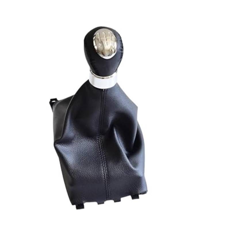 Szwaldaper 5 6-Gang-Schaltknauf-Hebelabdeckung, for Mazda6 2002–2007, Gamaschenmanschette, Leder, Auto-Styling, Handball-Handbuch Schaltsackabdeckung fürs Auto(Black 5 Speed-Boot) von Szwaldaper