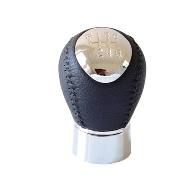Szwaldaper 5 6-Gang-Schaltknauf-Hebelabdeckung, for Mazda6 2002–2007, Gamaschenmanschette, Leder, Auto-Styling, Handball-Handbuch Schaltsackabdeckung fürs Auto(Black 6 Speed) von Szwaldaper
