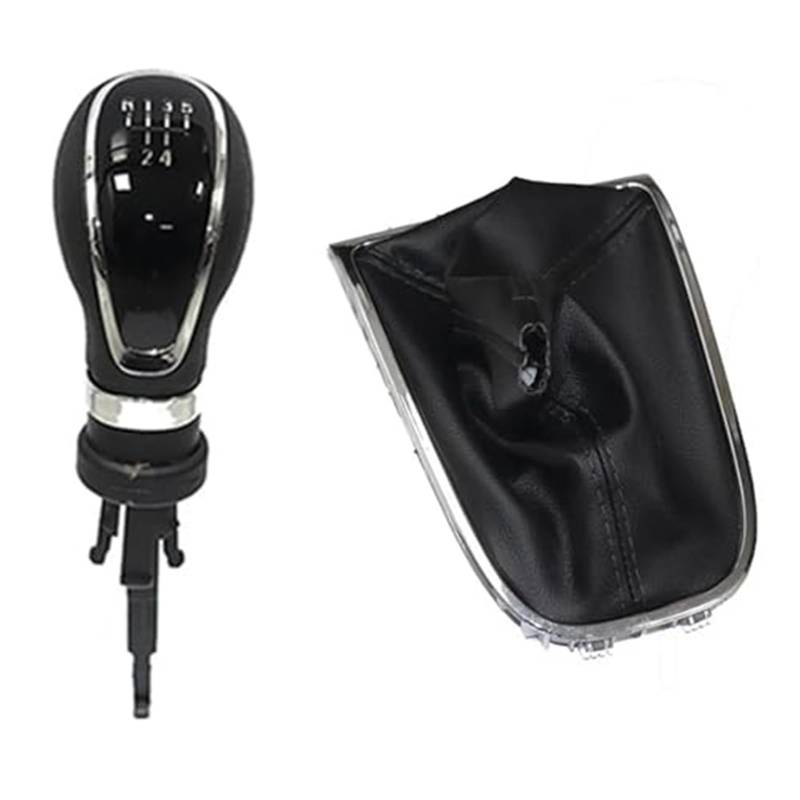 Szwaldaper 5 6 Gang Schaltknauf Kofferraumabdeckung Gamasche Hebel Schaltgriff Stick, for Vauxhall, for Opel, Astra J GTC 2011-2019 Schaltgetriebe Schaltsackabdeckung fürs Auto(Black 5 Speed) von Szwaldaper