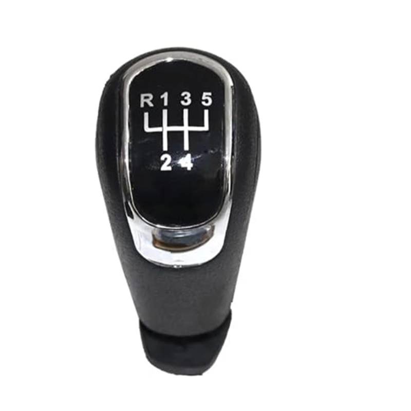 Szwaldaper 5 6-Gang-Schaltknauf for manuelles Auto, Gamasche, Kofferraumabdeckung, for Skoda, for Superb II 2008–2012, Yeti 2009–2012 Schaltsackabdeckung fürs Auto(Black 5 Speed knob) von Szwaldaper