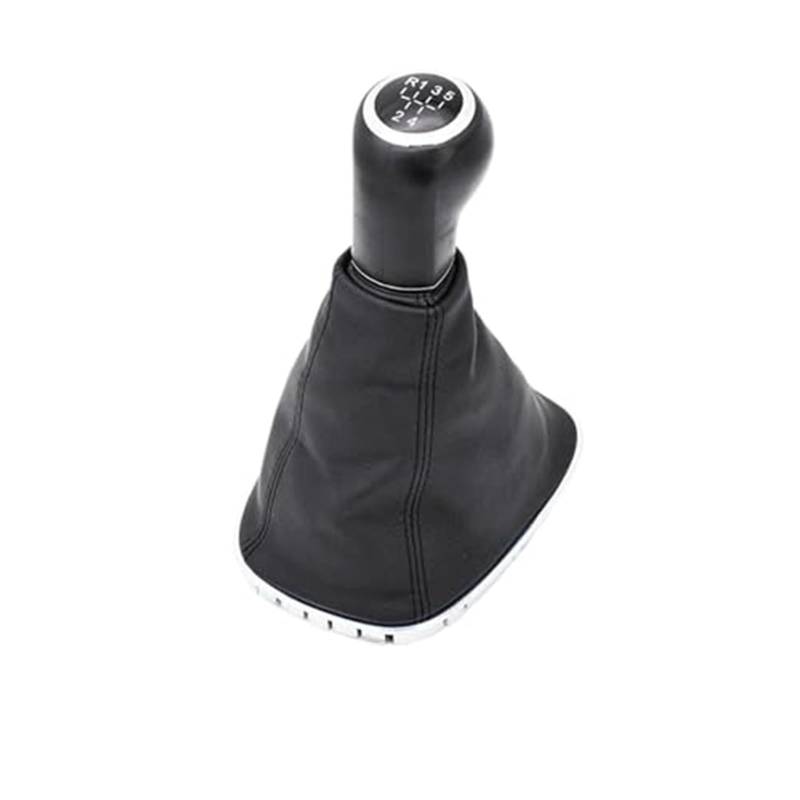 Szwaldaper 5-Gang-Auto-Schaltknauf-Abdeckung, for Opel, for Vauxhall, Corsa D 2006–2014 009140093 19276456 Lever Stick Gaitor Boot Schaltsackabdeckung fürs Auto(Black Shift knob Set) von Szwaldaper