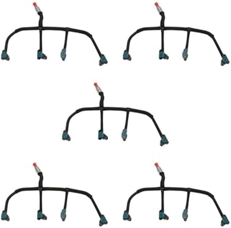 Szwaldaper 5X Automobil-Rohöl Öl Rücklauf Rohr Schlauch Kraftstoff Injektor, for Land, for Rover, Freelander 2 2,2 TD4 LR051528 LR051528 Kraftstoff Rücklauf Rohr Auto-Ölrücklaufrohr von Szwaldaper