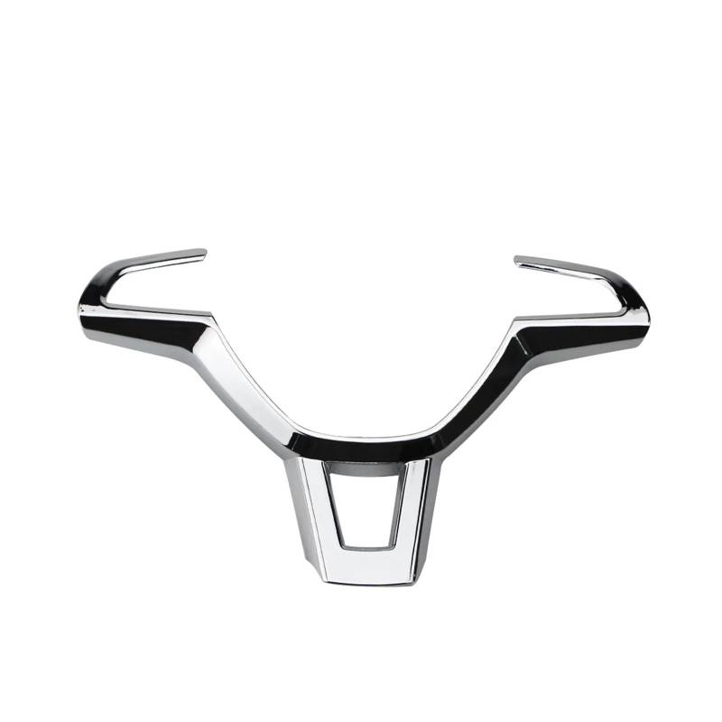 Szwaldaper ABS Chrom Auto Lenkrad Schutz Trim Aufkleber Fit, for Skoda, for Superb 2016 2017 2018 2019 Zubehör Auto-Lenkradaufkleber(Glossy Silver) von Szwaldaper