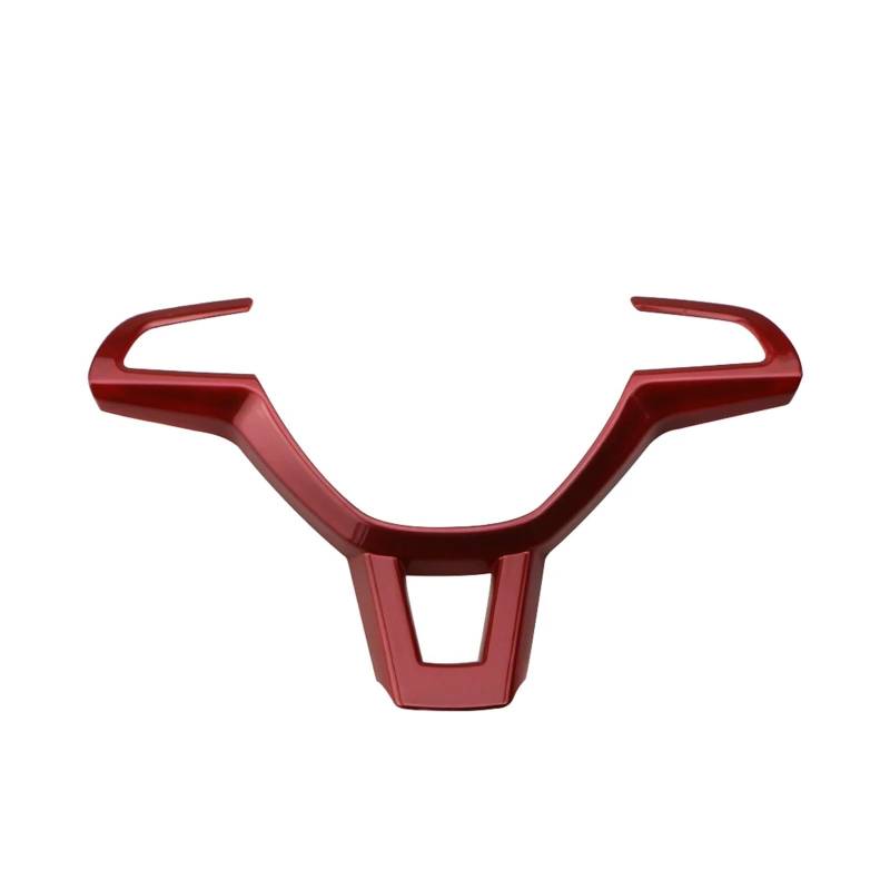 Szwaldaper ABS Chrom Auto Lenkrad Schutz Trim Aufkleber Fit, for Skoda, for Superb 2016 2017 2018 2019 Zubehör Auto-Lenkradaufkleber(Red) von Szwaldaper