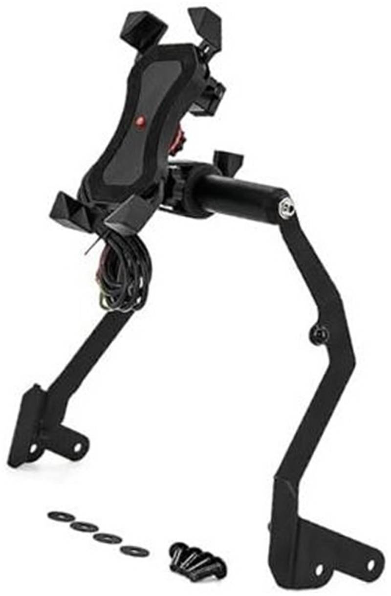 Szwaldaper Abnehmbarer Telefonhalter, for CRF1100L, for Africa, for Twin, for Adventure Sports 2020 Motorradständerhalter Telefon Handy GPS Navigationsplattenhalterung Motorrad-Telefonhalterung(Black von Szwaldaper