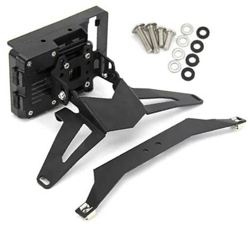 Szwaldaper Abnehmbarer Telefonhalter for R 1200 RT R1200RT 2014-2019 Navigationshalterung Motorrad-GPS-Navigator USB-Ladetelefonhalter Motorrad-Telefonhalterung(Black Kit) von Szwaldaper