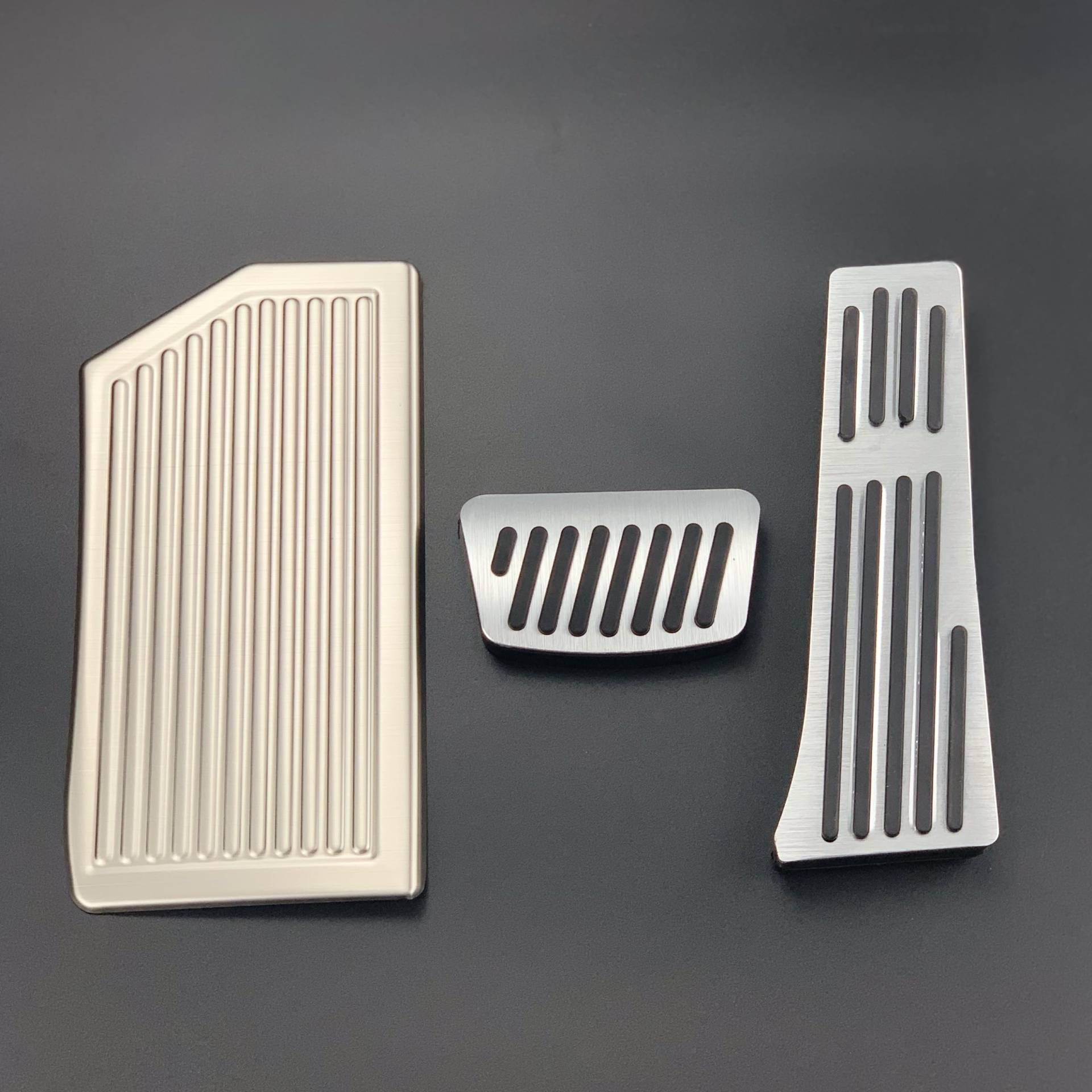 Szwaldaper Aluminium Auto Gaspedal Kraftstoff Bremspedal Fußstütze Pedale Abdeckung Anti-Rutsch-Pad, for Kia, for Sportage 4 QL 2016 2017 2018 2019 2020 Autopedalabdeckungsset(Automatic 3pcs at) von Szwaldaper