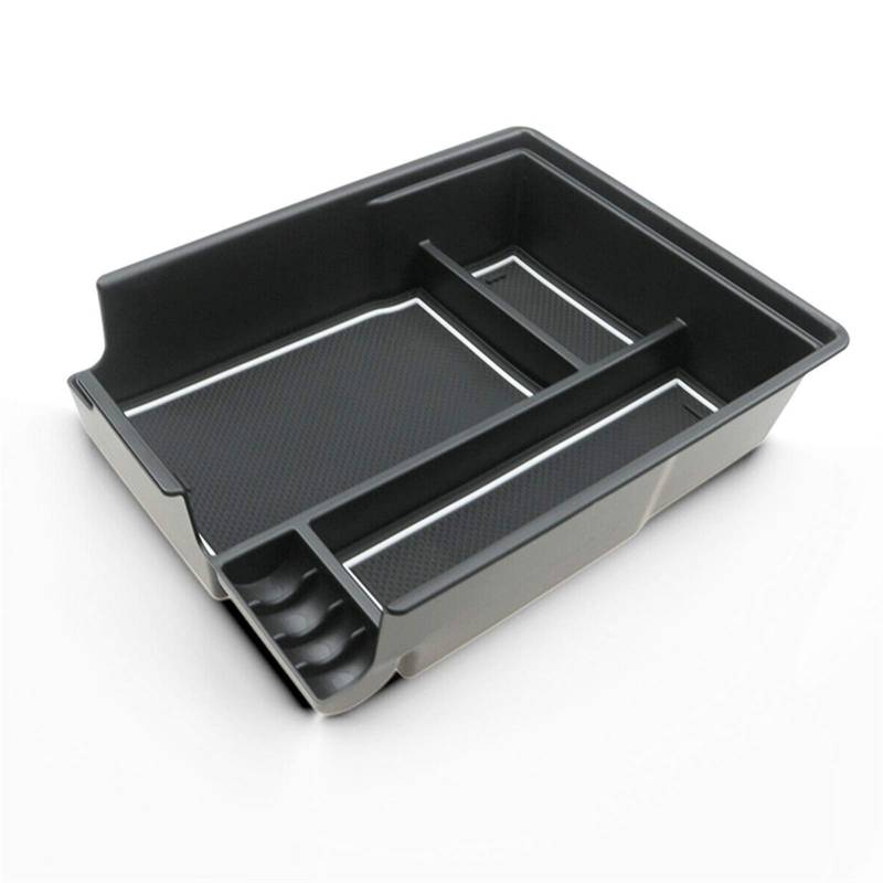 Szwaldaper Armlehnenbox-Aufbewahrungsbox Palisade 2020 Drahtloses Telefonladegerät Mittelkonsolen-Organizer Schnelllade-Auto-Getränkehalter Kabelloses Autoladegerät(White) von Szwaldaper