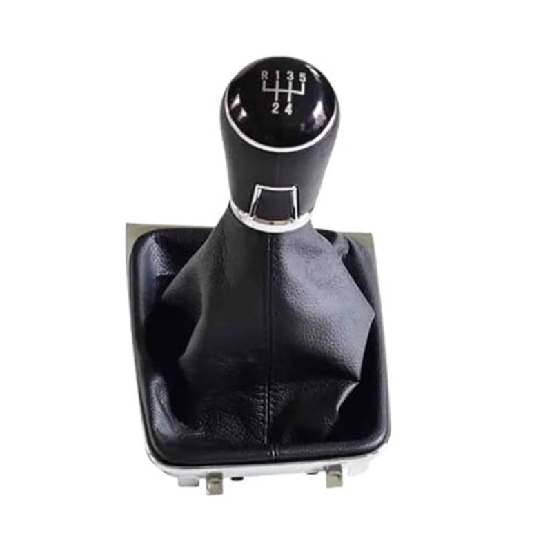 Szwaldaper Auto 5/6-Gang-Schaltknauf-Abdeckung, for VW, Golf, 7 MK7 GTI GTD 2013–2017, Handball-Gamaschenmanschette, manuelles Auto-Styling Schaltsackabdeckung fürs Auto(Black 5 Speed) von Szwaldaper