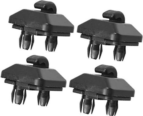 Szwaldaper Auto ABS Sonnenblende Haken Clip Halter, for, 4 Stück Beige Auto-Sonnenblenden-Clip(Black) von Szwaldaper