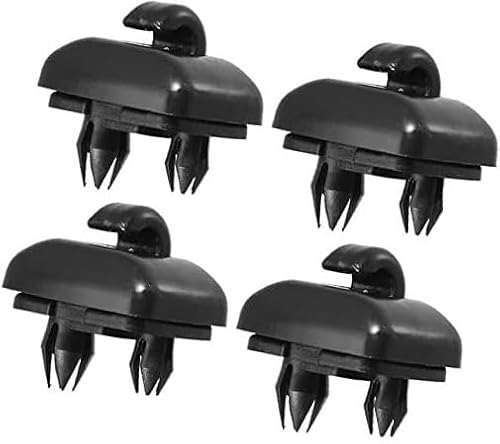 Szwaldaper Auto ABS Sonnenblende Haken Clips Halter, for, 4 Stück Schwarz Auto-Sonnenblenden-Clip von Szwaldaper