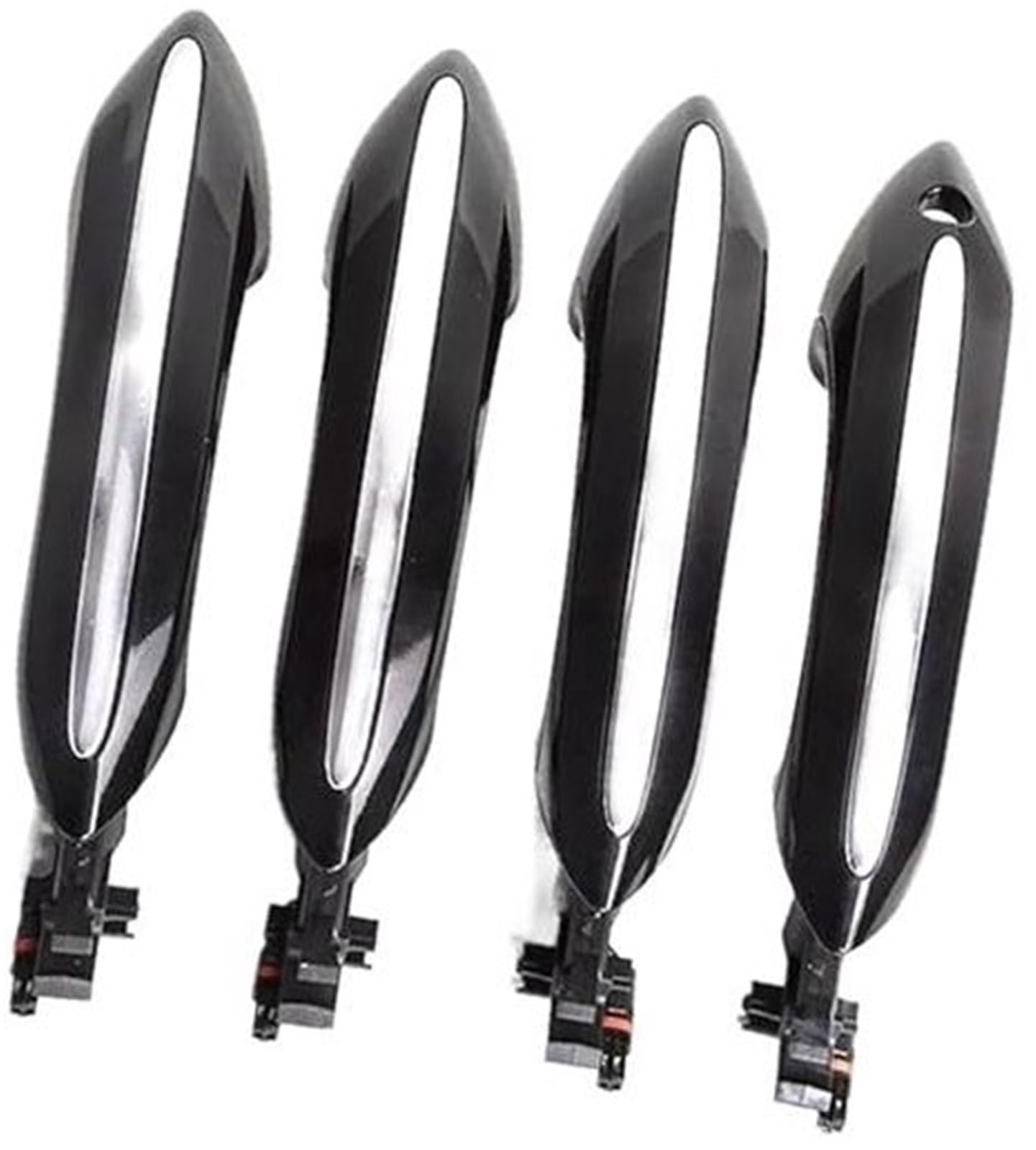 Szwaldaper Auto-Außentürgriff, for, for 5 7er F01 F02 F06 F10 520d 520i 525d 528i 530d 530i Schwarzer Auto-Außentürgriff for komfortablen Zugang Autotürgriffabdeckung(Black Front Right) von Szwaldaper