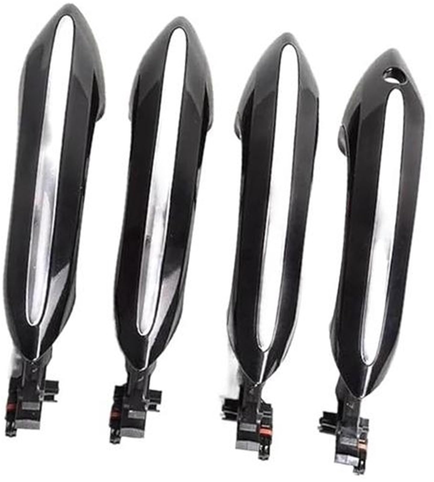 Szwaldaper Auto-Außentürgriff, for, for 5 7er F01 F02 F06 F10 520d 520i 525d 528i 530d 530i Schwarzer Auto-Außentürgriff for komfortablen Zugang Autotürgriffabdeckung(Black Rear Left) von Szwaldaper