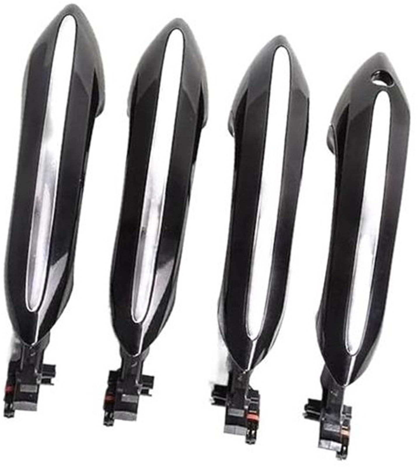 Szwaldaper Auto-Außentürgriff, for, for 5 7er F01 F02 F06 F10 520d 520i 525d 528i 530d 530i Schwarzer Auto-Außentürgriff for komfortablen Zugang Autotürgriffabdeckung(Black Rear Right) von Szwaldaper