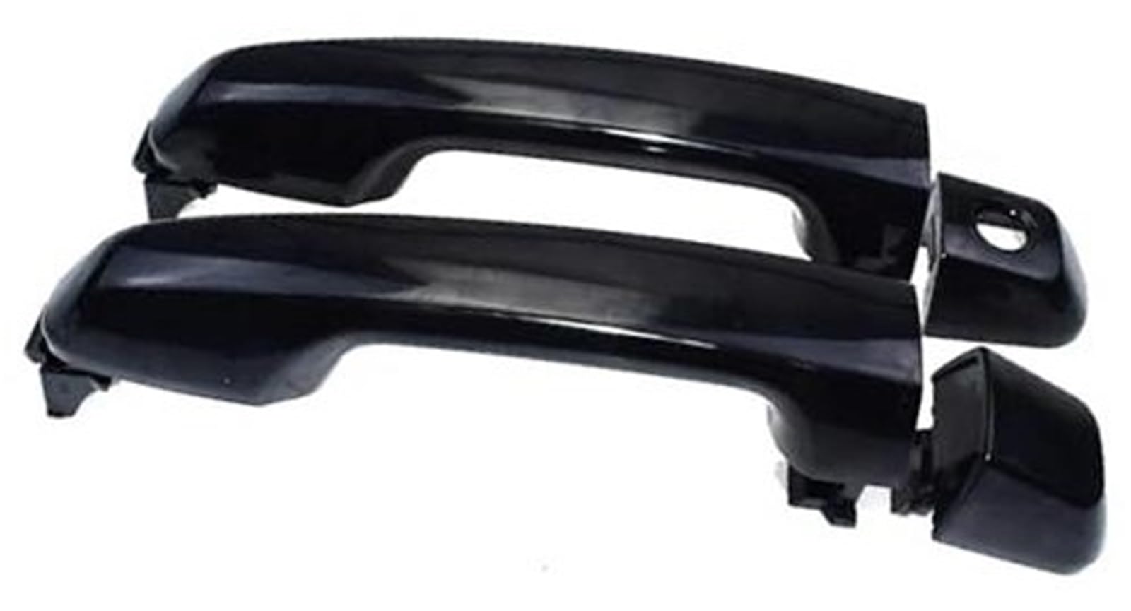 Szwaldaper Auto Außentürgriff, for Lexus, GX460 Executive 2010-2017 2018 69210-60100,69211-60090Chrom Schwarz Vorne Hinten Links Rechts Außen Autotürgriffabdeckung(Black Front Pair Black) von Szwaldaper