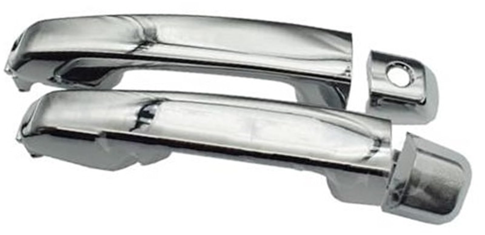Szwaldaper Auto Außentürgriff, for Lexus, GX460 Executive 2010-2017 2018 69210-60100,69211-60090Chrom Schwarz Vorne Hinten Links Rechts Außen Autotürgriffabdeckung(Black Front Pair Chrome) von Szwaldaper