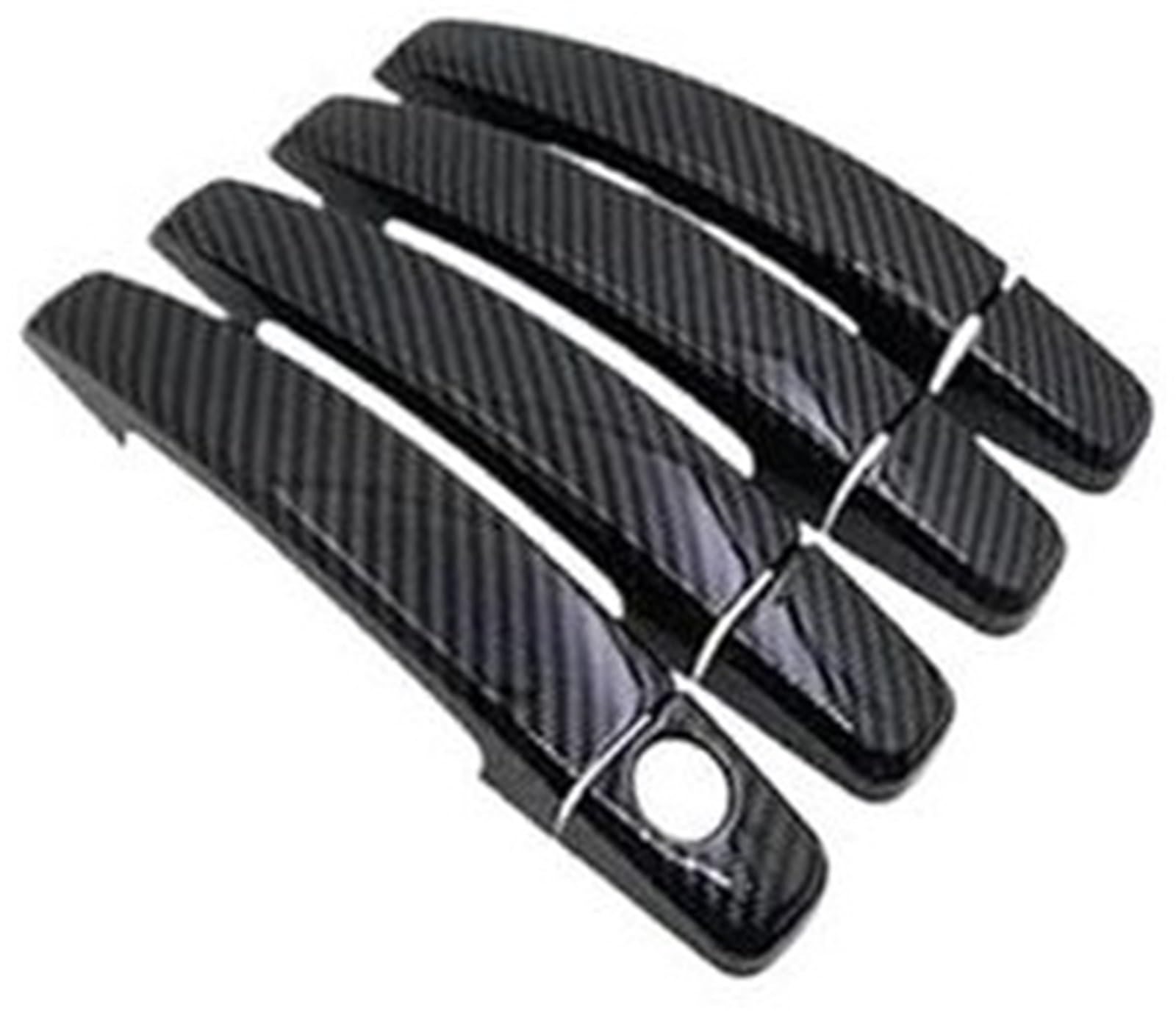 Szwaldaper Auto-Außentürgriff, for Opel, for Astra H 2012~2022, for Holden, for Astra A04 MK3s Abdeckung Außenkratzschutz Dekor Zubehör Autotürgriffabdeckung(Black 2) von Szwaldaper