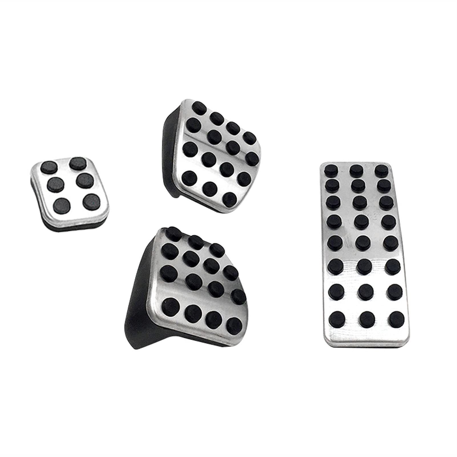Szwaldaper Auto Fuß Kraftstoff Bremspedal Abdeckung Zubehör for Mercedes Benz, for ABR Classe CLA GLA GLE ML AMG W176 W177 W164 W245 W246 W166 W169 Autopedalabdeckungsset(MT 4pcs) von Szwaldaper