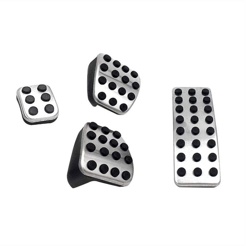 Szwaldaper Auto Fuß Kraftstoff Bremspedal Abdeckung Zubehör for Mercedes Benz, for ABR Classe CLA GLA GLE ML AMG W176 W177 W164 W245 W246 W166 W169 Autopedalabdeckungsset(MT 4pcs) von Szwaldaper