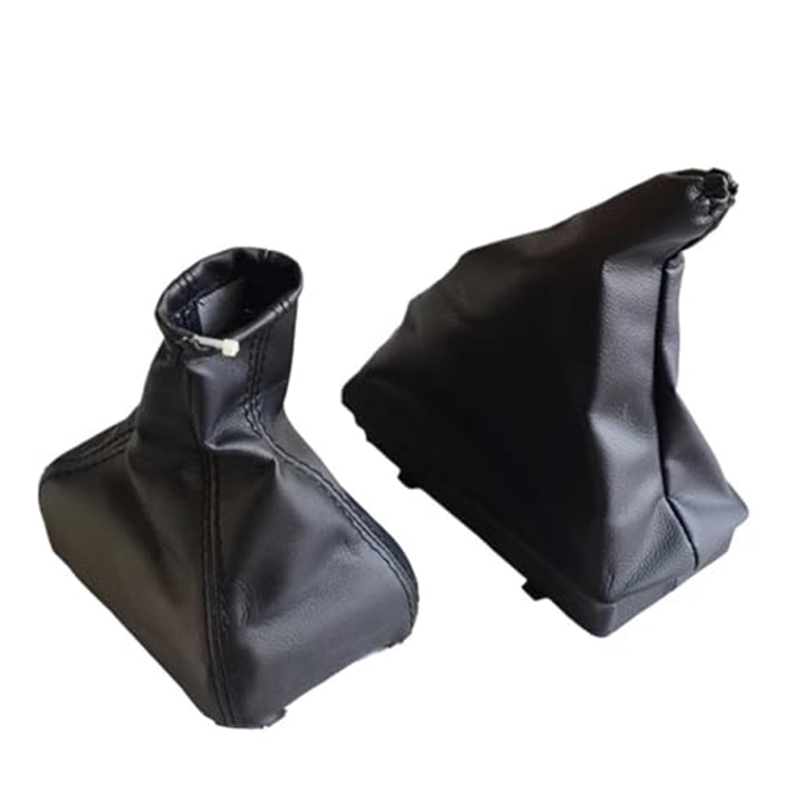 Szwaldaper Auto-Handbrems-Schaltknauf-Abdeckung, for Vauxhall, for Opel, Corsa C Combo 01–06, Schalthebelmanschette, Leder, Auto-Dekor, Autozubehör Schaltsackabdeckung fürs Auto(Black Combo 2Pcs) von Szwaldaper