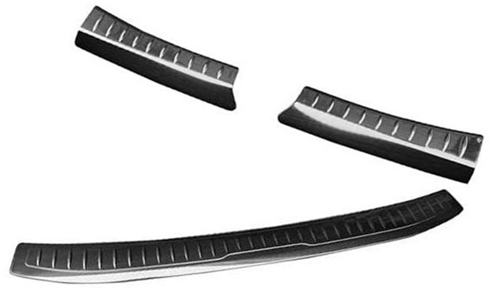 Szwaldaper Auto Innen Außen Heckstoßstangenschutzplatte Abdeckung Edelstahlverkleidung, for Subaru, for Crosstrek 2023 2024 Auto-Heckstoßstangenschutz aus Gummi(Black) von Szwaldaper