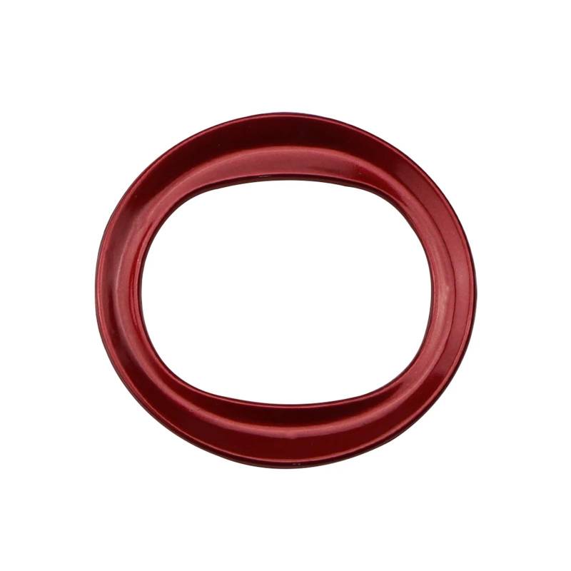 Szwaldaper Auto-Lenkrad-Mittelring-Abdeckung, Logo-Emblem, Dekoration, Zieraufkleber, passend for Mazda, for 6 3 Axela CX-3 CX3 CX-5 CX5, Zubehör Auto-Lenkradaufkleber(Red) von Szwaldaper