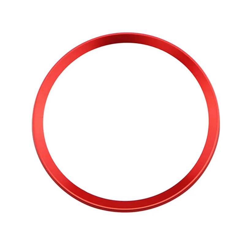 Szwaldaper Auto Lenkrad Ring Center Trim Aufkleber Fall, for, for A3 2013-2015, Dekoration Zubehör Abdeckungen Zubehör Auto-Lenkradaufkleber(1pcs red Sticker) von Szwaldaper