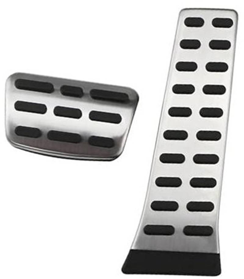 Szwaldaper Auto-Pedalabdeckung, for Hyundai, Tucson Ix35 2009–2014, Zubehör, Edelstahl-Kluss-Pedalabdeckung, Pedale, Pedalbremse Auto-Bremspedalabdeckung(Black at 2Pcs) von Szwaldaper