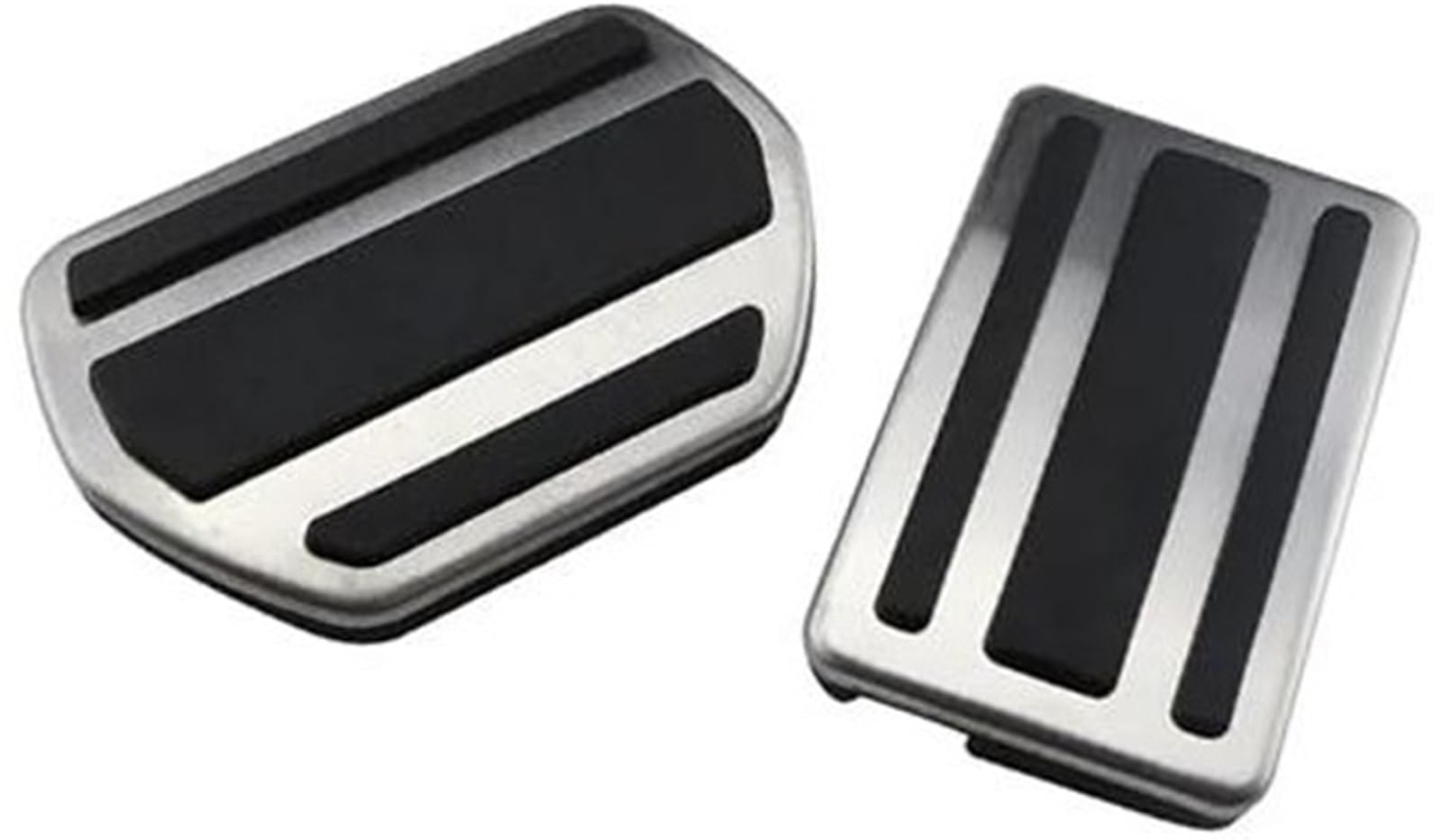 Szwaldaper Auto-Pedalabdeckung, for Peugeot, 508, for Citroen, C5 C6 2012–2014, Edelstahl, at MT Autozubehör, Pedale, Bremskupplung Auto-Bremspedalabdeckung(Black at 2 Pieces) von Szwaldaper